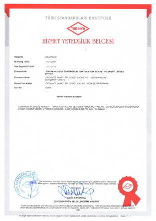 Hizmet Yeterlilik Belgesi